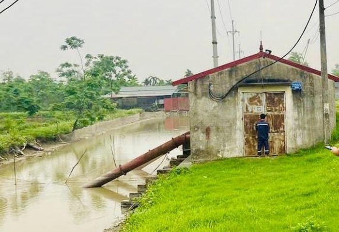 Trạm bơm Thanh Văn 3 được đề xuất lắp đặt thêm 3 tổ máy để nâng cao năng lực tiêu thoát nước. Ảnh: Tùng Nguyễn