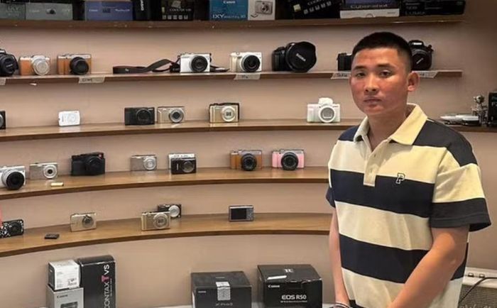 Đối tượng tại hiện trường thời điểm bị bắt. Anh: PV