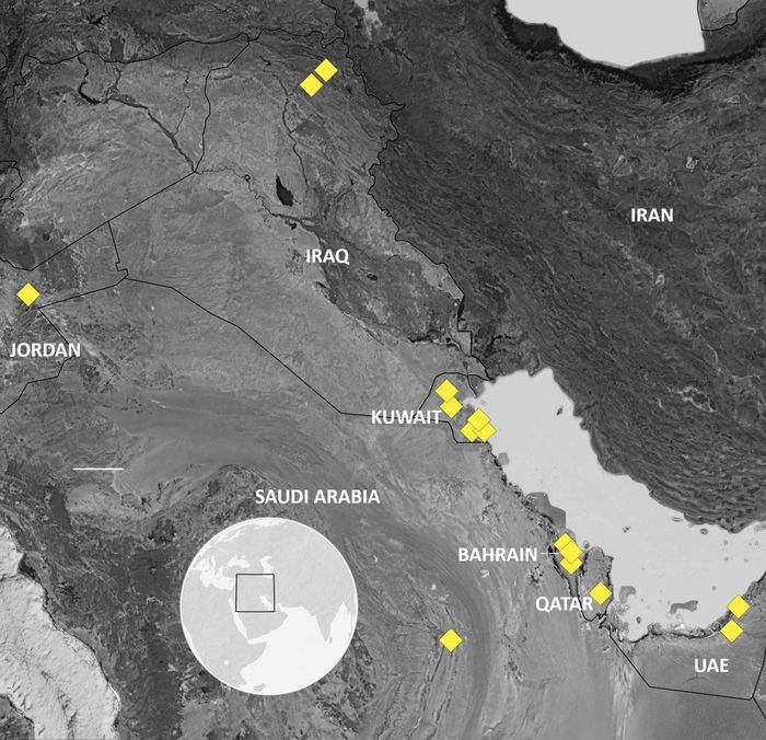  Lược đồ các căn cứ Mỹ bị Iran tấn công. Đồ họa: Washington Post. 