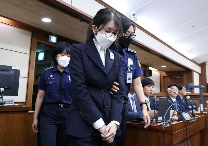 Cựu Đệ nhất phu nhân Kim Keon Hee tại phiên tòa ngày 24/9/2025. Ảnh: Reuters.