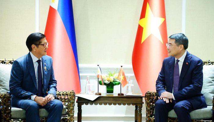 Thủ tướng Lê Minh Hưng gặp Tổng thống Philippines Ferdinand Romualdez Marcos Jr, Chủ tịch ASEAN năm 2026. Ảnh: Dương Giang – TTXVN