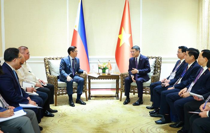 Thủ tướng Lê Minh Hưng gặp Tổng thống Philippines Ferdinand Romualdez Marcos Jr, Chủ tịch ASEAN năm 2026. Ảnh: Dương Giang – TTXVN