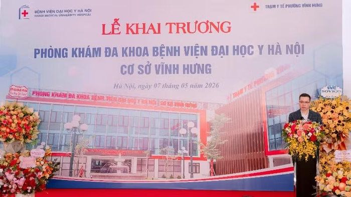  Phó Giáo sư, Tiến sĩ Đào Xuân Thành phát biểu tại buổi lễ. 