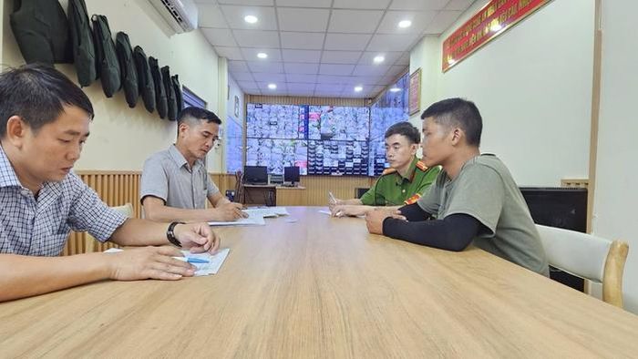 Nam thanh niên bị lập biên bản, cam kết không tái phạm
