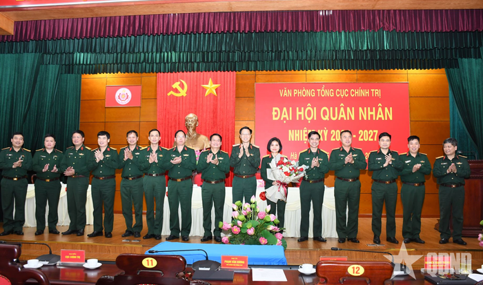  Đại hội quân nhân Văn phòng Tổng cục Chính trị nhiệm kỳ 2025-2027. Ảnh: VĂN VÂN