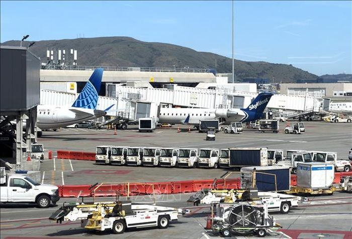 Sân bay Quốc tế San Francisco (SFO) ở bang California của Mỹ. Ảnh: Ngọc Quang – P/v TTXVN tại Mỹ