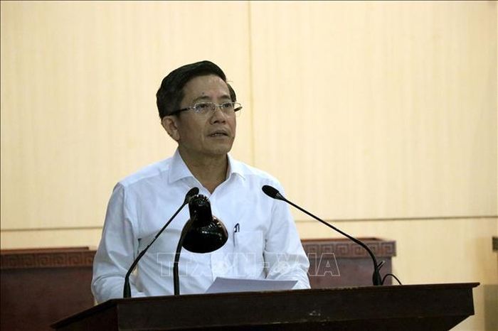 Phó Chủ tịch UBND thành phố Đà Nẵng Trần Nam Hưng phát biểu tại Hội nghị.