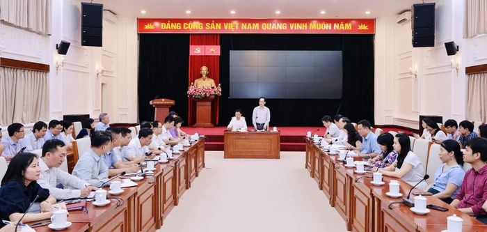 Quang cảnh buổi làm việc. Ảnh VP Bộ GDĐT