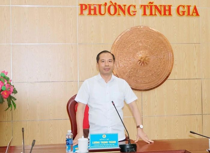 Đồng chí Lương Trọng Thành, Tỉnh ủy viên, Chủ tịch Liên đoàn Lao động tỉnh Thanh Hóa phát biểu tại hội nghị.