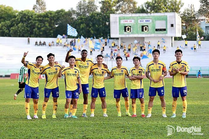 Bắc Ninh chưa có ý định buông xuôi dù thất thế về điểm số với Trường Tươi Đồng Nai. Ảnh: Nguyễn Tấn
