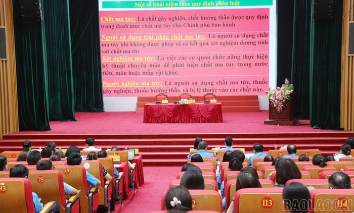 Tuyên truyền pháp luật về phòng, chống ma túy cho đoàn viên, người lao động.
