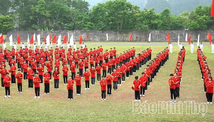 Màn đồng diễn tại Đại hội.