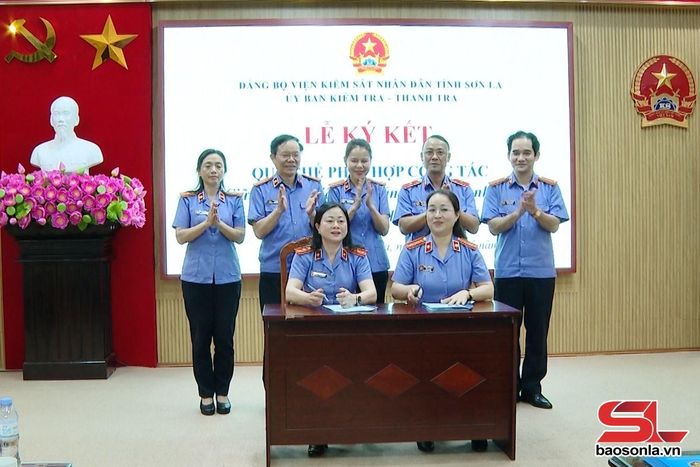 Ủy ban kiểm tra Đảng ủy và Thanh tra Viện Kiểm sát nhân dân tỉnh ký kết quy chế phối hợp.