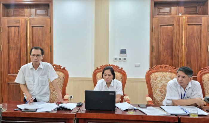 Phó Chi cục Trưởng cục Chăn nuôi, Thủy sản và Thú y Hà Nội (Sở Nông nghiệp và Môi trường Hà Nội) Đỗ Quốc Phấn phát biểu. Ảnh: Ánh Dương