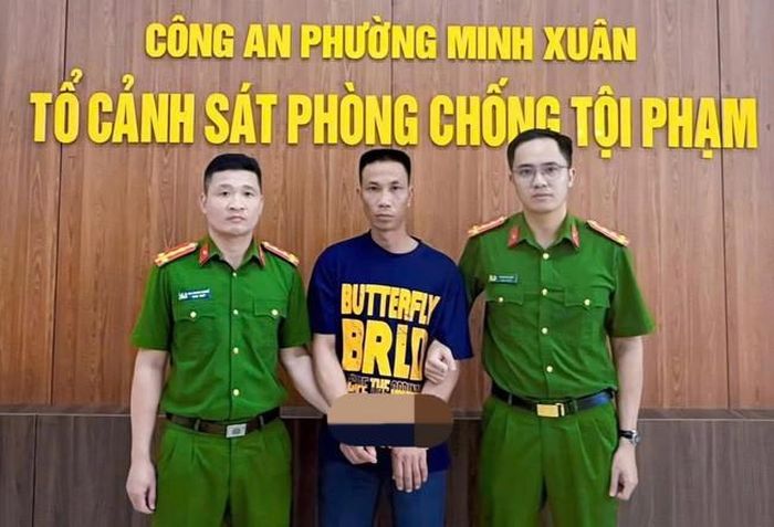 Lường Văn Bảy tại cơ quan điều tra. Ảnh: Công an tỉnh Tuyên Quang.