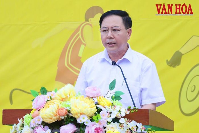 Phó Giám đốc Sở Văn hóa, Thể thao và Du lịch tỉnh Thái Nguyên Đoàn Văn Công phát biểu
