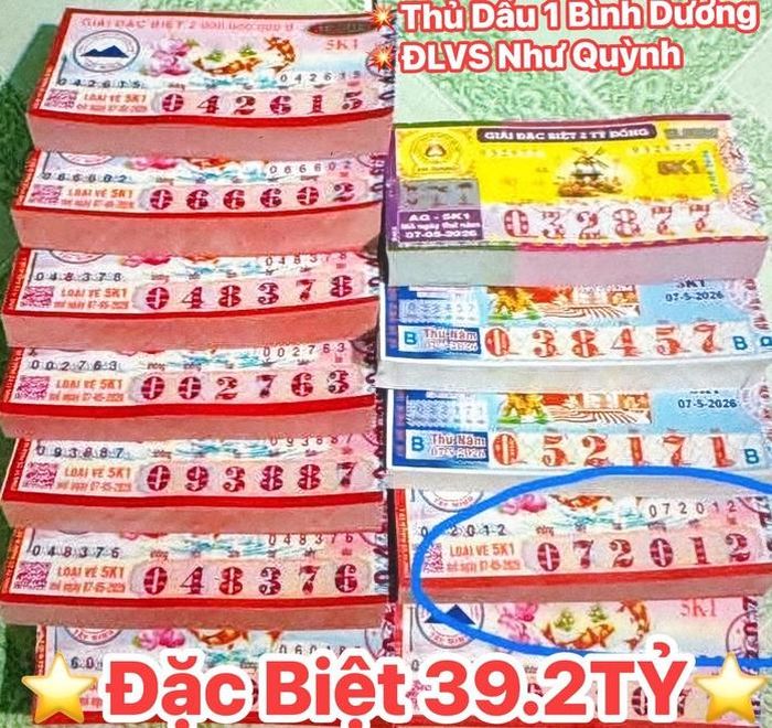 Một cây 160 vé Tây Ninh trúng giải độc đắc và giải an ủi tại TPHCM. Ảnh: ĐLVS Như Quỳnh