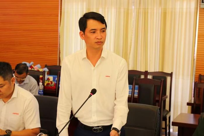 Ông Phạm Đình Hải – Phó Giám đốc Giải pháp Công nghệ thông tin, Viettel Đắk Lắk phát biểu. (Ảnh: TH)