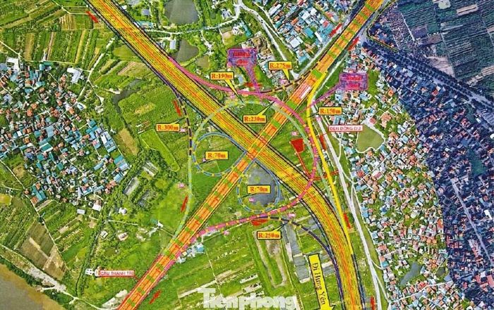 Thiết kế mặt bằng tổng thể nút giao cầu Thanh Trì phía phía bờ Tả (Gia Lâm).