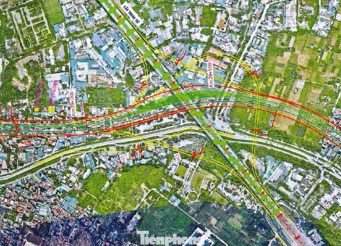 Thiết kế mặt bằng tổng thể nút giao giữa Trục Đại lộ cảnh quan sông Hồng với cầu Thanh Trì phía bờ Hữu (nội thành).