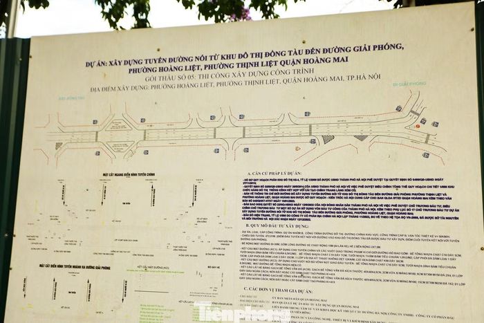 Theo quy hoạch, tuyến đường có chiều dài khoảng 472 m, mặt cắt ngang 30 m. Trong đó, lòng đường rộng 15 m với 4 làn xe, hai bên bố trí vỉa hè rộng 7,5 m nhằm đáp ứng nhu cầu đi bộ và hạ tầng phụ trợ. Tuyến bắt đầu từ khu đô thị Đồng Tàu, kết nối khu vực ngách 1141/94/46 Giải Phóng và thông ra ngõ 1277 Giải Phóng.