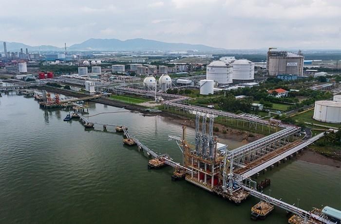 Kho cảng LNG Thị Vải do PV GAS, đơn vị thành viên Petrovietnam đầu tư.