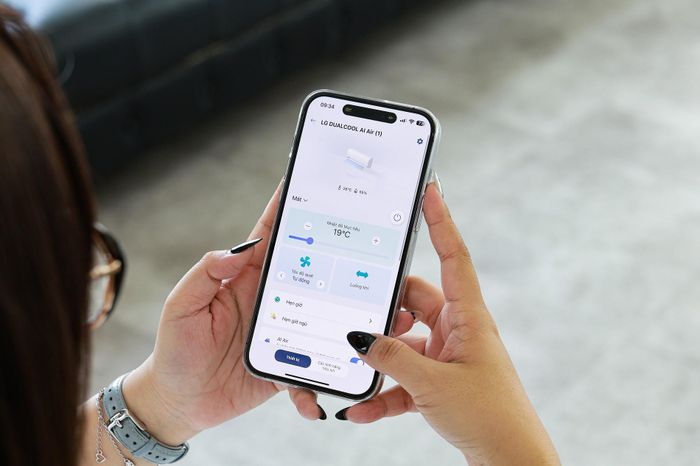 Cá nhân hóa giấc ngủ ngon với chế độ gió và nhiệt độ riêng biệt trên app LG ThinQ