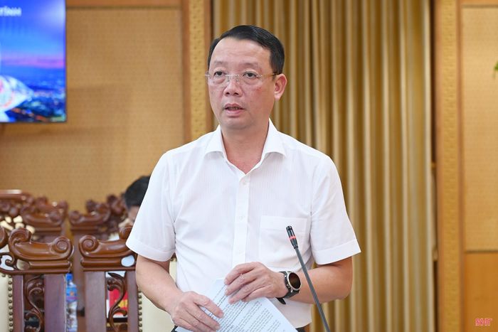 Phó Bí thư Tỉnh ủy - Chủ tịch UBND tỉnh Phan Thiên Định làm rõ các nội dung liên quan đến dự thảo kế hoạch thực hiện thông báo kết luận của đồng chí Tổng Bí thư, Chủ tịch nước Tô Lâm và điều chỉnh quy hoạch tỉnh.
