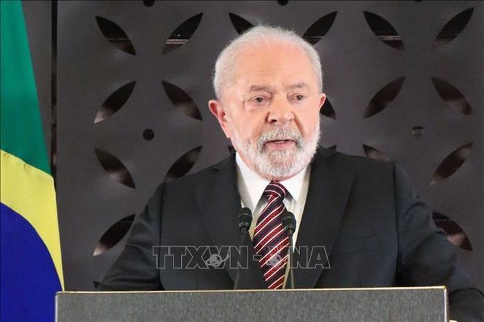 Tổng thống Brazil Luiz Inácio Lula da Silva. Ảnh: Kyodo/TTXVN