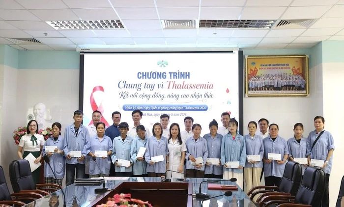 Hoạt động hỗ trợ người bệnhThalassemia có hoàn cảnh khó khăn được quan tâm.