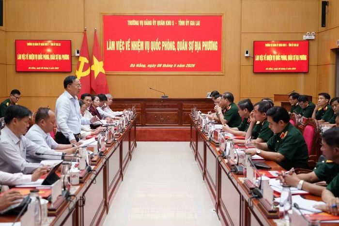  Quang cảnh buổi làm việc. Ảnh: N.H 