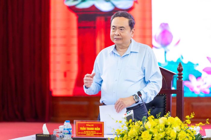 Chủ tịch Quốc hội Trần Thanh Mẫn phát biểu tại Hội nghị