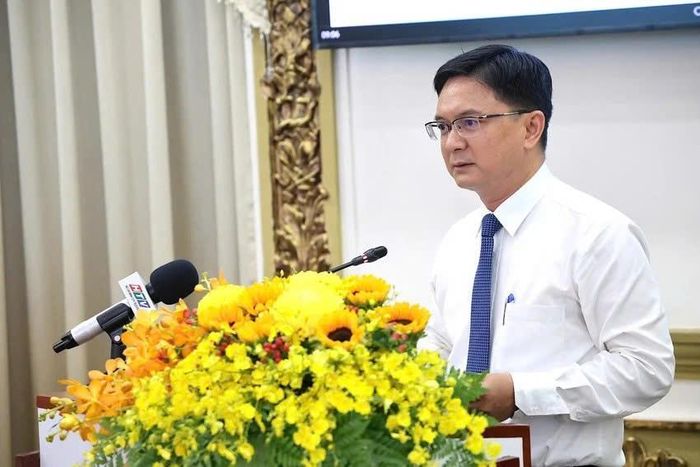 Phó Chủ tịch UBND thành phố Hồ Chí Minh Nguyễn Mạnh Cường phát biểu tại hội thảo