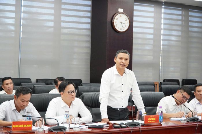 Phó Chủ tịch Thường trực UBND thành phố Hồ Kỳ Minh phát biểu tại buổi làm việc