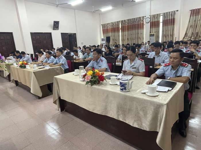 Quang cảnh buổi lễ công bố các quyết định thanh tra