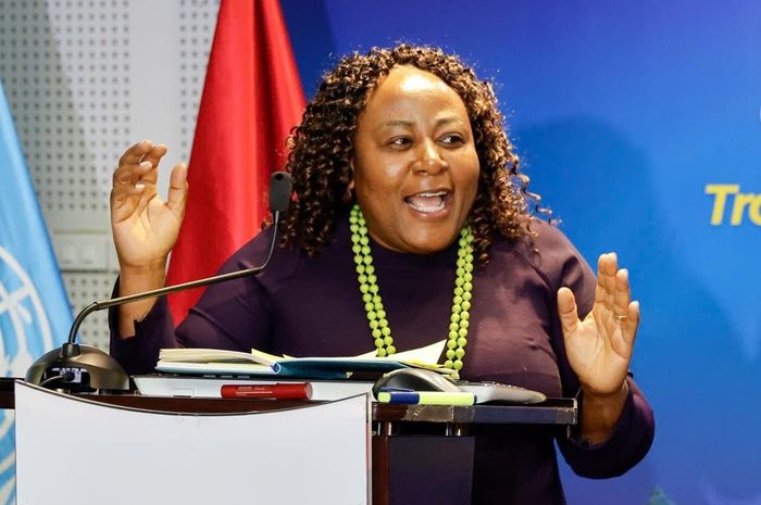 Bà Caroline Nyamayemombe, Trưởng Đại diện UN Women tại Việt Nam. Ảnh: Kiều Thoan Thu