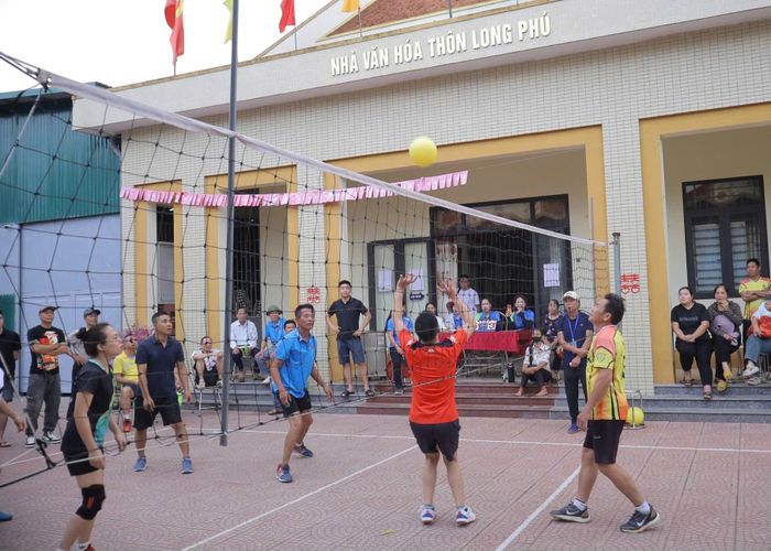 Giải bóng chuyền hơi nam - nữ xã Phú Cát năm 2026.