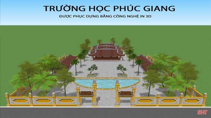 Bản thiết kế phục dựng Trường học Phúc Giang.