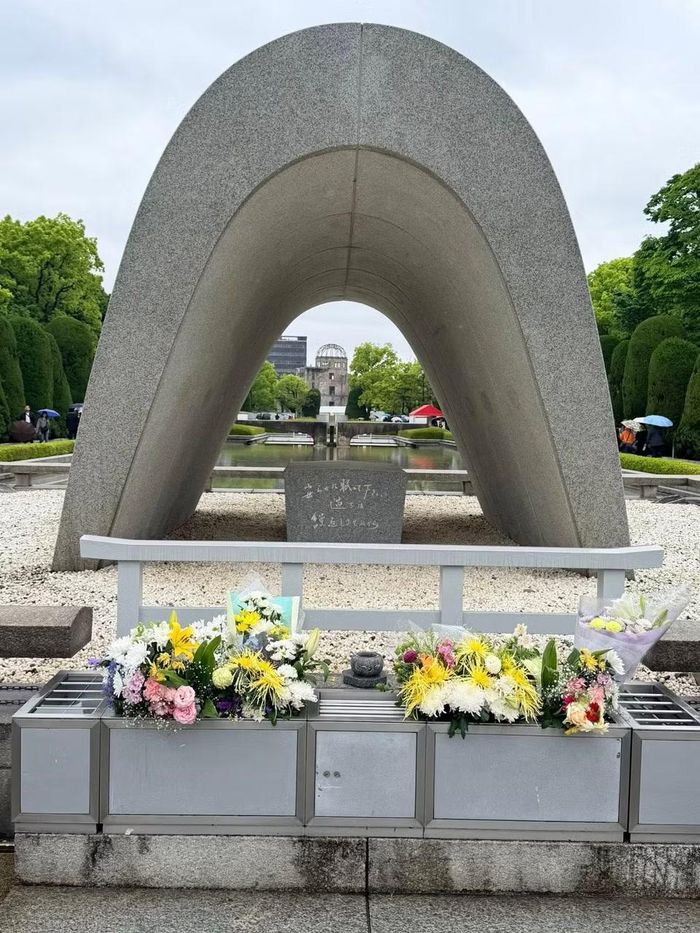 Vị trí của Công viên Tưởng niệm Hòa bình Hiroshima từng là khu dân cư và thương mại sầm uất nhất của thành phố. Công viên được xây dựng trên một bãi đất trống được tạo ra bởi vụ nổ. (Nguồn: Vietnam+)