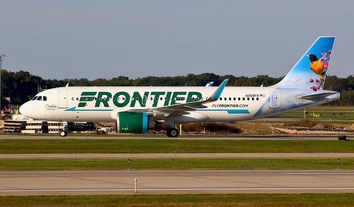 Máy bay Airbus A320neo của hãng hàng không Frontier Airlines. (Ảnh: CC/Wiki)