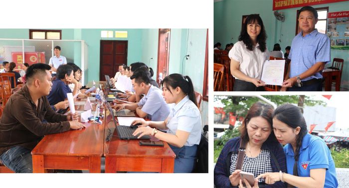 Chiến dịch “Ngày thứ 7 hành chính lưu động” tại xã Bình Sơn (Quảng Ngãi) với sự tham gia của trên 30 cán bộ, công chức, viên chức xã.