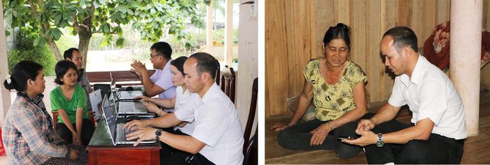 Định kỳ 4 ngày mỗi tháng, tổ công tác xã Ba Tô (Quảng Ngãi) đến với người dân vùng sâu, vùng xa để tiếp nhận, xử lý các thủ tục hành chính.