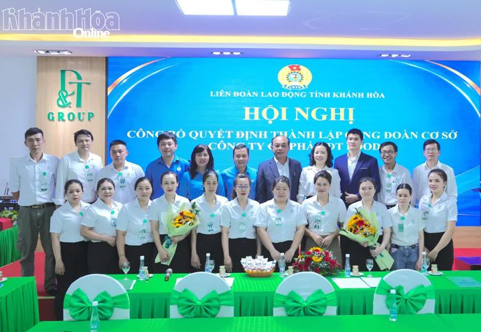 Ra mắt Ban Chấp hành Công đoàn cơ sở Công ty Cổ phần DT Food.