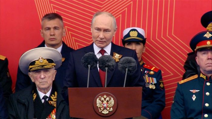 Tổng thống Putin phát biểu.