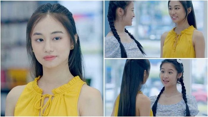 "Bé ba" Như Trang từng mặc bộ đầm màu vàng đi chơi với Dũng.
