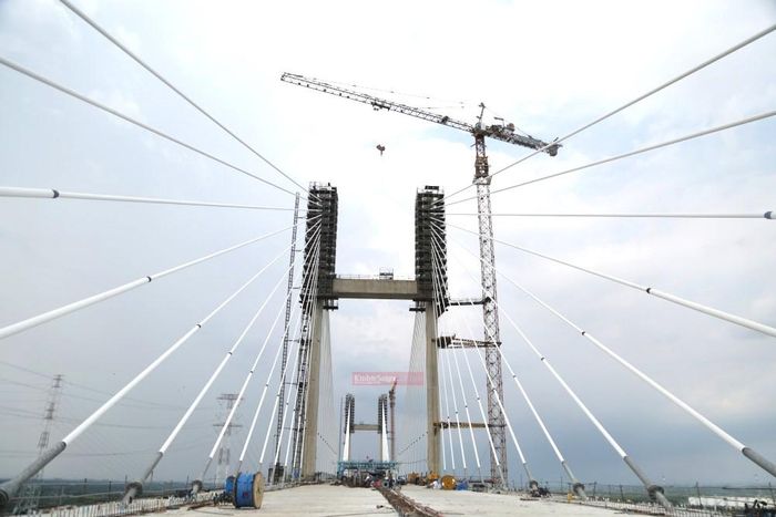 Cầu Phước Khánh có tổng cộng 48 dây văng, chia đều cho hai nhịp, mỗi bên 24 dây. Hiện đã hoàn thành căng 12/14 dây theo từng giai đoạn.