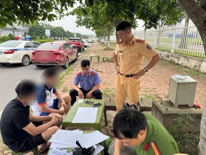 Cơ quan chức năng tiến hành điều tra, xử lí vụ việc. Ảnh: Công an tỉnh Thái Nguyên