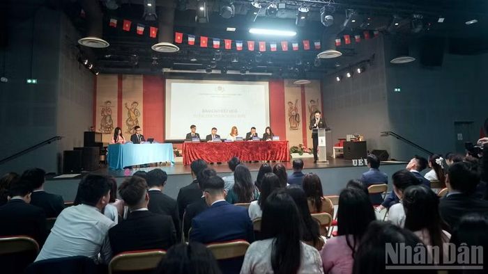 Toàn cảnh Đại hội Đại biểu Liên hiệp Hội Thanh niên-Sinh viên Việt Nam tại châu Âu lần thứ II, nhiệm kỳ 2026-2031.