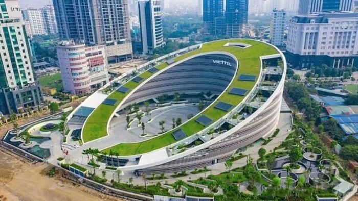 Một trong các công trình xanh tại Hà Nội.