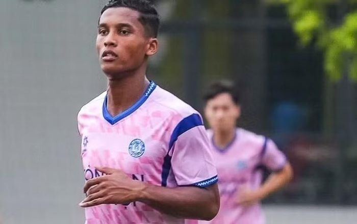 Cầu thủ 29 tuổi hiện đang được chuyên trang chuyển nhượng Transfermarkt định giá 200.000 euro. Ảnh: Công an Hà Nội FC. 